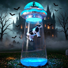 9 Ft Halloween Inflatable UFO Alien Decoration picture
