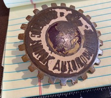 VINTAGE KONGELIG NORSK AUTOMOBIL KLUB CAR BADGE - NORWAY AUTO - MADE IN SPAIN picture
