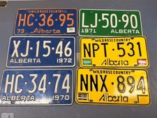Vintage 1970s Licence Plate Bundle For Classic Cars Or Decor picture