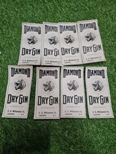 Vintage Diamond Dry Gin Advertising Bottle Neck Tags – E.E. Williamson Co.... picture