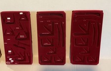 Six Case XX 15.25”x 7.75” Felt Cardboard Molded Insert Displays Very Rare picture