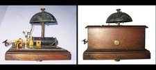 RARE c1870s Complex Elec FIRE ALARM BELL & SIGNAL TELEGRAPH KEY - Likely US MADE picture