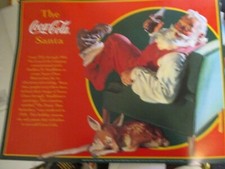 THE COCA-COLA SANTA  PAPER POSTER   13 x17 INCHES  picture