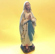 1920 Antique Blessed Virgin Mother Mary Statue picture