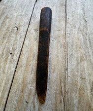 Antique Leather Knife Sheath Scabbard Riveted Belt Loop Old Primitive picture