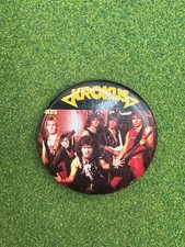 1980s Krokus Pinback Button Vintage Pin RARE HTF Hard Rock Heavy Metal Band 80s picture