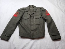 VTG US Marine Corps USMC Wool Vandegrift Coat Jacket Oive Green Size 36 ( Small) picture