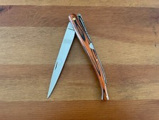 4.7 in. Estilete Spanish Navaja Pocket Knife Red Stamina Wood Handle picture