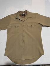 Authentic U.S Navy Shirt Khaki Medium  picture