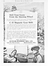 1915 Ad Cutler-Hammer Mfg Co Milwaukee WI C-H Magnetic Gear Shift Steering Wheel picture