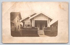 Postcard Unidentified RPPC Residential Home Postmarked Note On Back picture