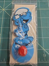 The Smurfs Rare Vintage 1979 Adhesive Wall Hanger  picture