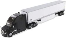 Freightliner New Cascadia Sleeper Cab Black with 53  Dry Van Trailer White Trans picture