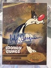 Upper Deck 2024 Fleer Retro Looney Tunes Reto Metal Sylvester /10 Auto picture