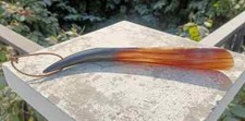 Shoe Horn Long Handle Ox Natural Finished Real Horn Personalized Unisex Gift picture