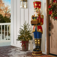 Member's Mark 6' Pre-Lit Grand Nutcracker with Music Box New picture