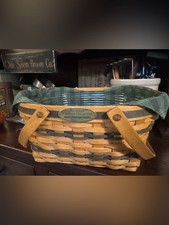 Vintage 1996 Longaberger Traditions Collection Community Basket Liner Protector picture