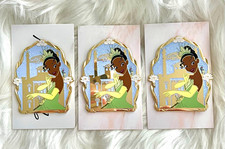 ATTN RESELLERS- Set of 3 Disney PALM Princess TIANA PAL and Castle Jumbo Pins picture