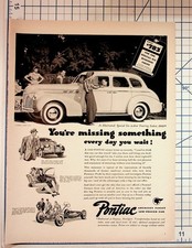 1940 Pontiac Special Six Car Vintage Magazine Ad Automobile Ephemera picture