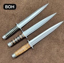 Lot of 3pcs-Custom Handmade D2 Steel Hunting Toothpick Dagger Bowie Knives-Cover picture