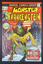 The Monster of Frankenstein #2 F/VF 7.0 1973 💥 1st Bride Of Frankenstein picture