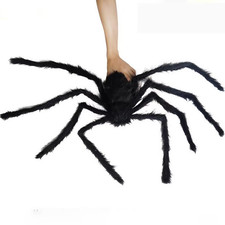 Giant Black Halloween Spider Decoration Large Scary Outdoor Yard Garden Party picture
