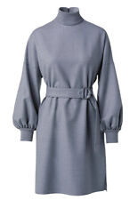 Akris Punto Gray Flannel Wool Dress Size 16 NWT** no belt picture
