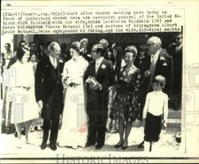 1973 Press Photo Geneva-Secretary-General of United Nations Daughter's Wedding picture