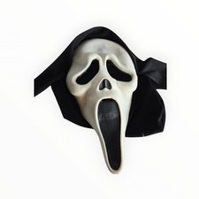 Vintage Fun World DIV Ghost Face Scream Mask Shroud 90s Glow Ghostface Gen 2 Pol picture