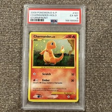 2008 POKEMON DIAMOND & PEARL STORMFRONT 101 CHARMANDER-HOLO PSA 6 picture