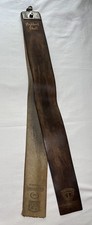 Vintage Torrey Leather Barber Razor Strop ~ Highland Shell 2 Pc Sunastrop ~ 24