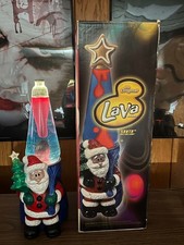 Vintage SCHYLLING Haggerty Christmas SANTA Ceramic Series Lava Lite Lava Lamp picture