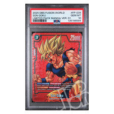 Dragon Ball Super Card Son Goku FP-034 Limited Pack Manga Ver. 01 Eng - PSA 10 picture