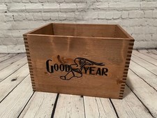 Vintage Goodyear Parts Crate Replica - Man-cave, Decor, Storage picture