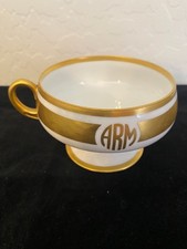 Antique ~ Royal Bavarian ~ Patent Applied for. ~ Monogram ARM ~ Cup ~ White/gold picture