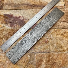 12'' handmade damascus steel High quality feather blank billet for knifemaking picture