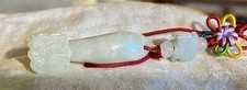 Contemporary Carved Jade Ru Yi Feng Shui For Good Luck And Respect For All picture