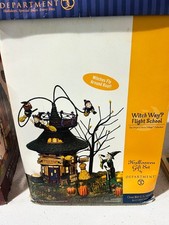Department 56 Witch Way Flight School No. 55347 Halloween Set Snow Village picture