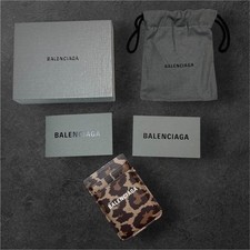 Balenciaga Cash Leopard Print Magnetic Card Case for Smartphone Unisex picture