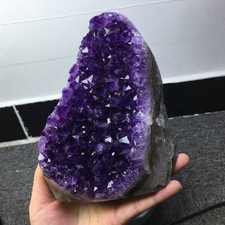 600g+ Natural Amethyst geode quartz cluster crystal specimen healing picture