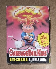 💥 1986 Topps Garbage Pail Kids Stickers Series 5 Wax Box 48 Unopened Packs  picture