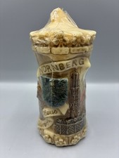 Vintage German Carved Wax Relief Candle - Nuremberg (Nürnberg) Souvenir NEW picture