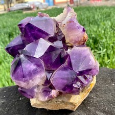 7.16LB Natural amethyst Cluster Quartz Crystal backbone mineral Specimen Healing picture