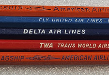 Vtg. 1940-50's Flagship American Airlines Inc. No. 3 Advertising Pencil & Others picture