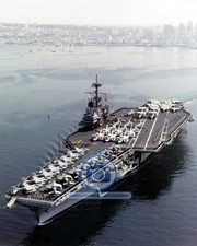 USS RANGER AIRCRAFT CARRIER SAN DIEGO 1987 8X10 PHOTO picture