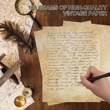 70PCS Vintage Paper 8.5 x 11 in Parchment paper for Writing Letter writing Paper picture