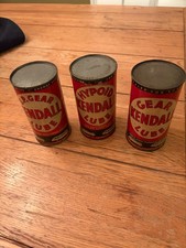 Vintage Kendall  Gear Lube Cans, full picture