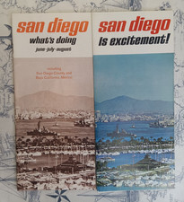 Lot of 2 Vintage 1967 San Diego California Advertising Travel Brochures picture