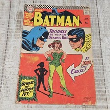 DC Batman #181 Comic Book 1966 First Appearance Poison Ivy W/ Centerfold Pinup  picture