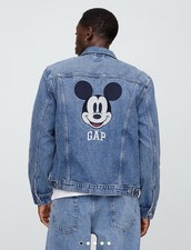 Gap X Disney Mickey Mouse Denim Jacket Size XXL NWT picture